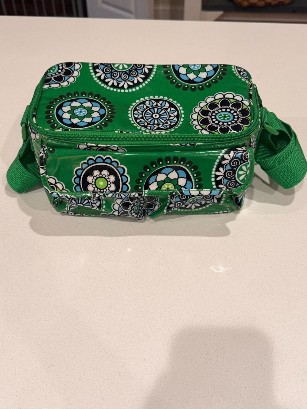 Vera Bradley Cupcakes Green Mini Cooler Lunch Bag Retired Pattern